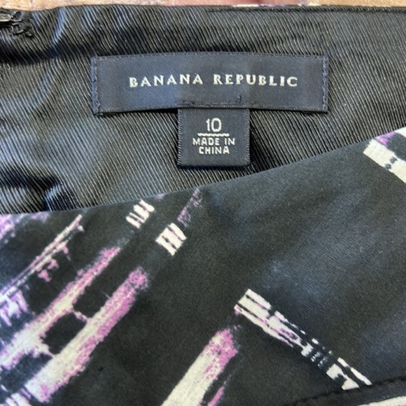 Banana Republic Black and white plaid skirt with pockets size 10 - Picture 4 of 5